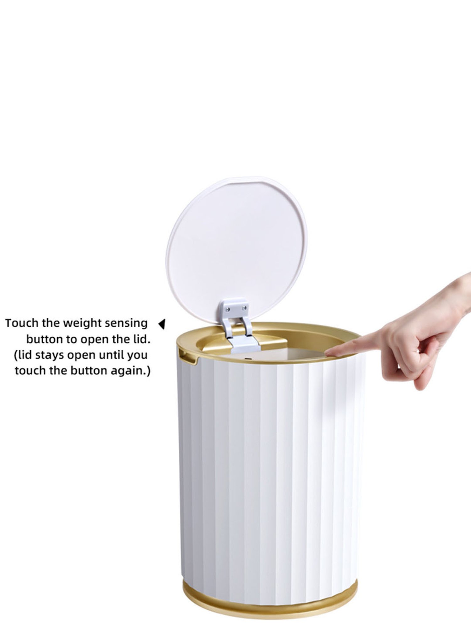 Freelance Gold Steel Set of 1 Dustbins