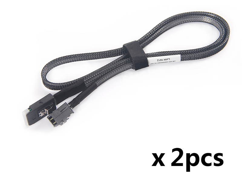 Internal Mini SAS HD SFF-8643 to Mini SAS SFF-8087 Cable, 0.5-Meter(1.6ft),2 Pack