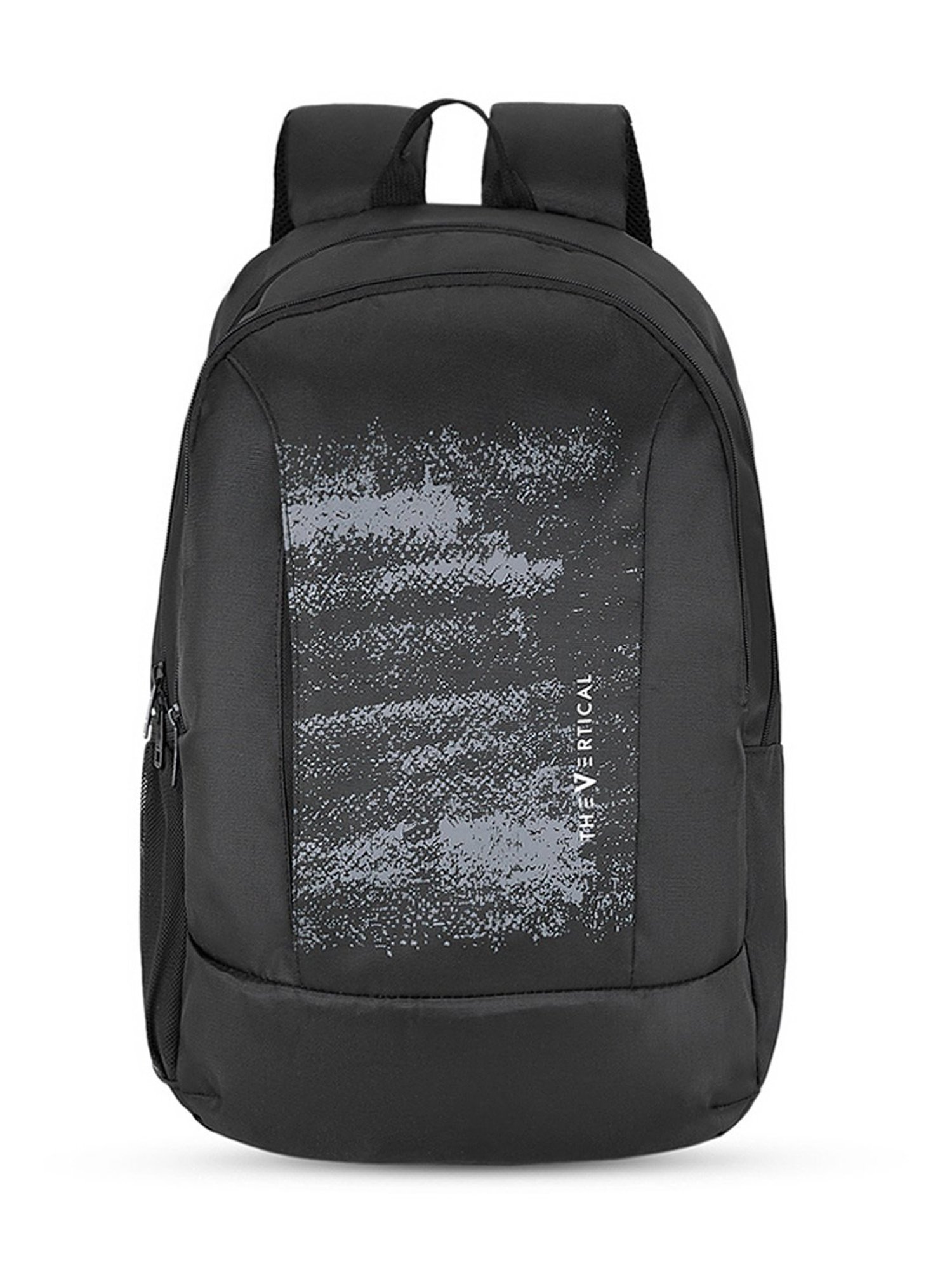 The Vertical Jace Black Textured Medium Backpack