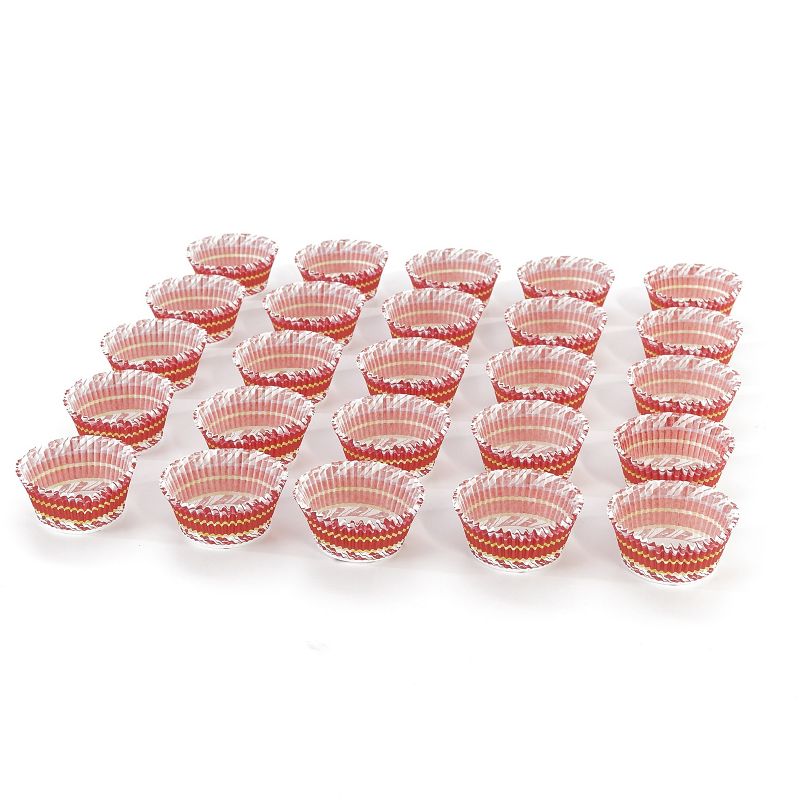 Lakeside Holiday Season Reindeer Image Spatula with 24 Cup Cake Liners