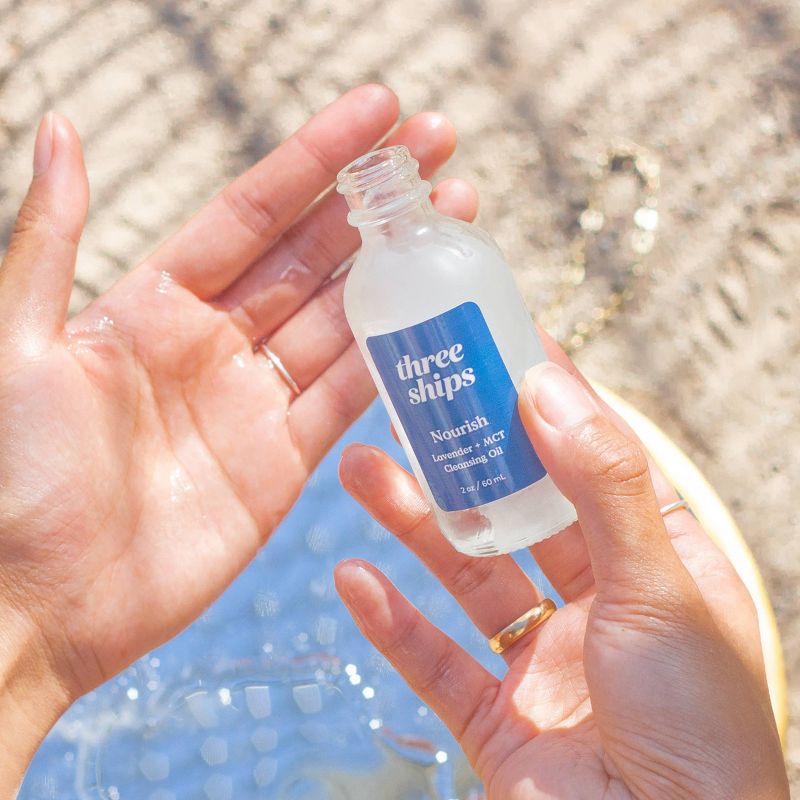 Three Ships Nourish Lavender Cleansing Oil - 2 fl oz