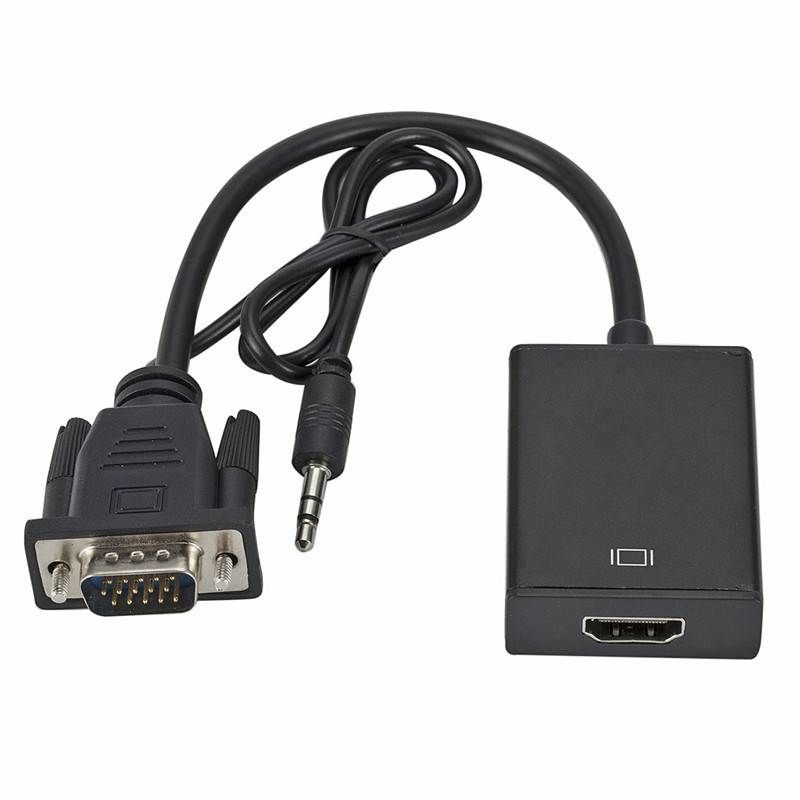 10 inch VGA Male To HDMI Output 1080P HD with Audio Cable Adapter Converter