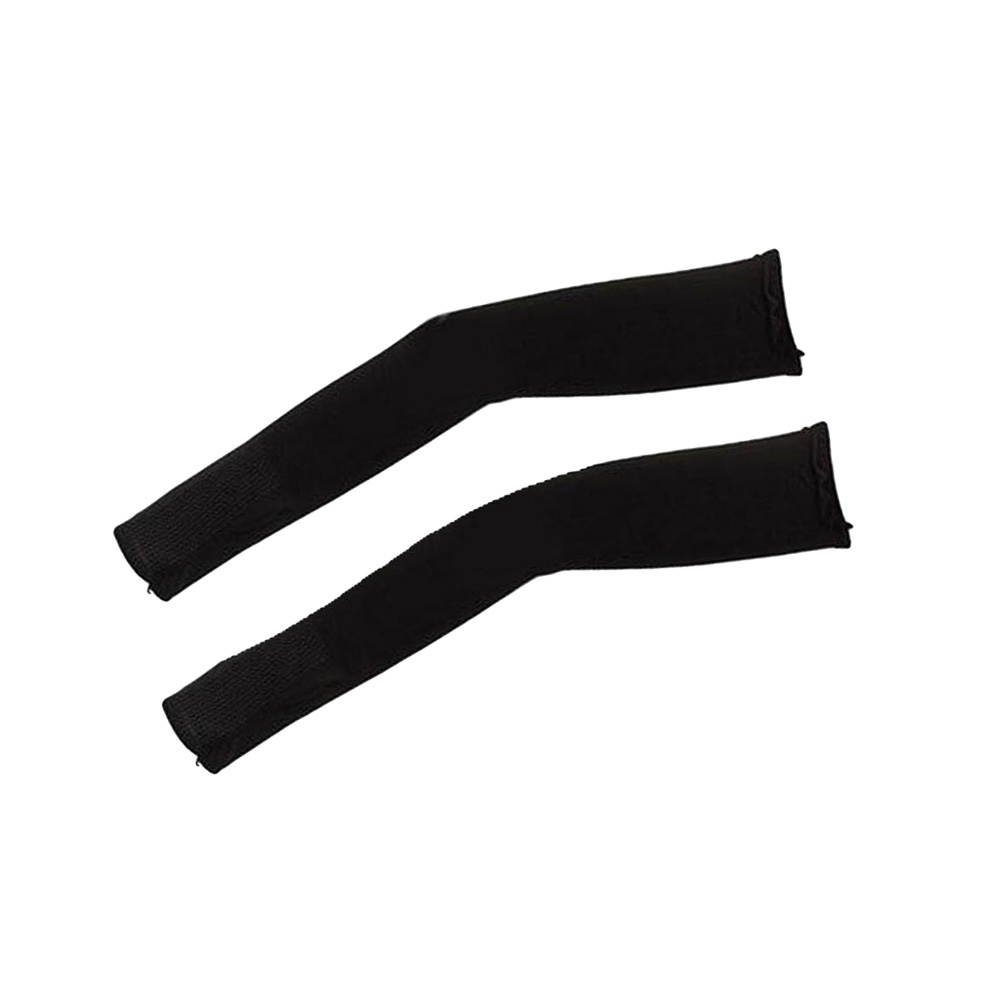 Stretchy Arm Cover UV Protection Sleeve Breathable Elbow Protector Elastic Elbow Brace for Sun Protection Size M(Black)