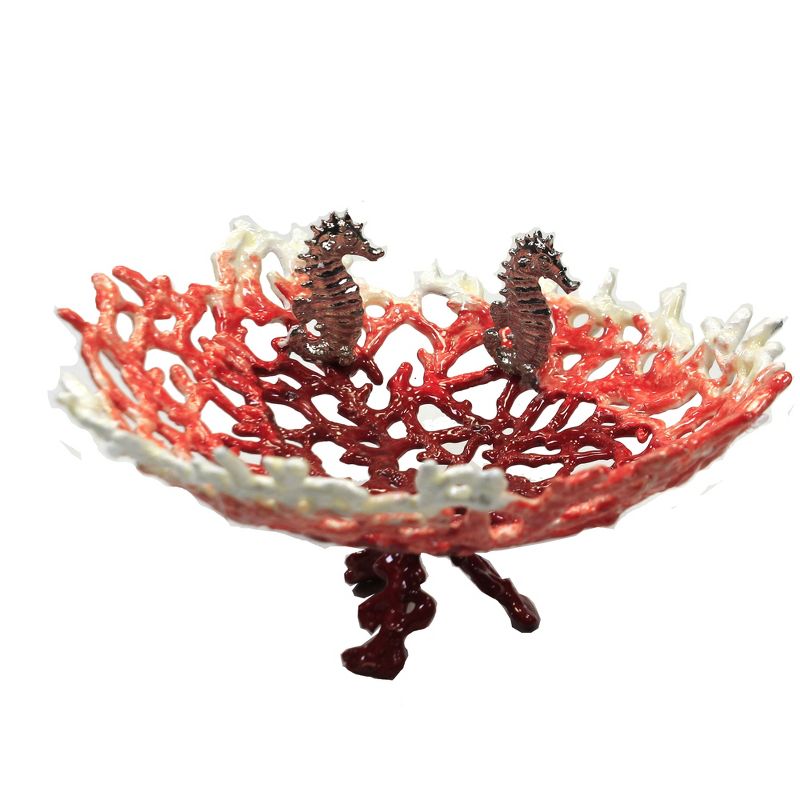 Home Decor 3.25" Coral Seahorse Bowl Ocean Aquatic Dish  -  Decorative Figurines
