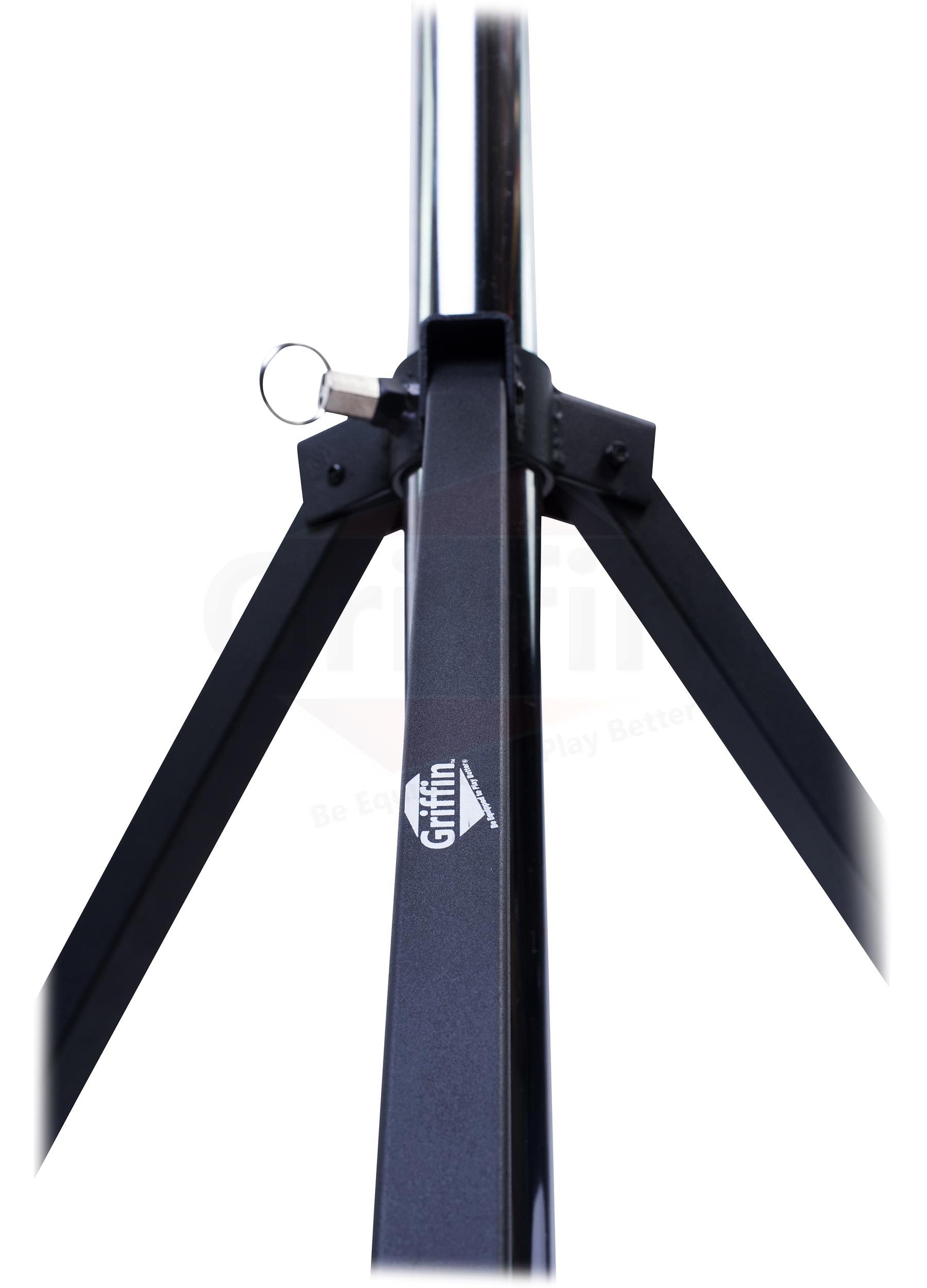 GRIFFIN Crank Lighting Truss Stands | T Adapter Bar & DJ Booth Trussing System for Light Cans & Speakers | Pro-Audio Stage Platform Hardware Mounting Package | PA Equipment Gear Holder for Live Music