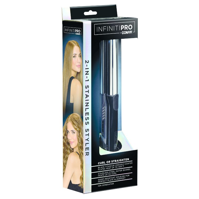 InfinitiPro by Conair 2-in-1 Styler - Black