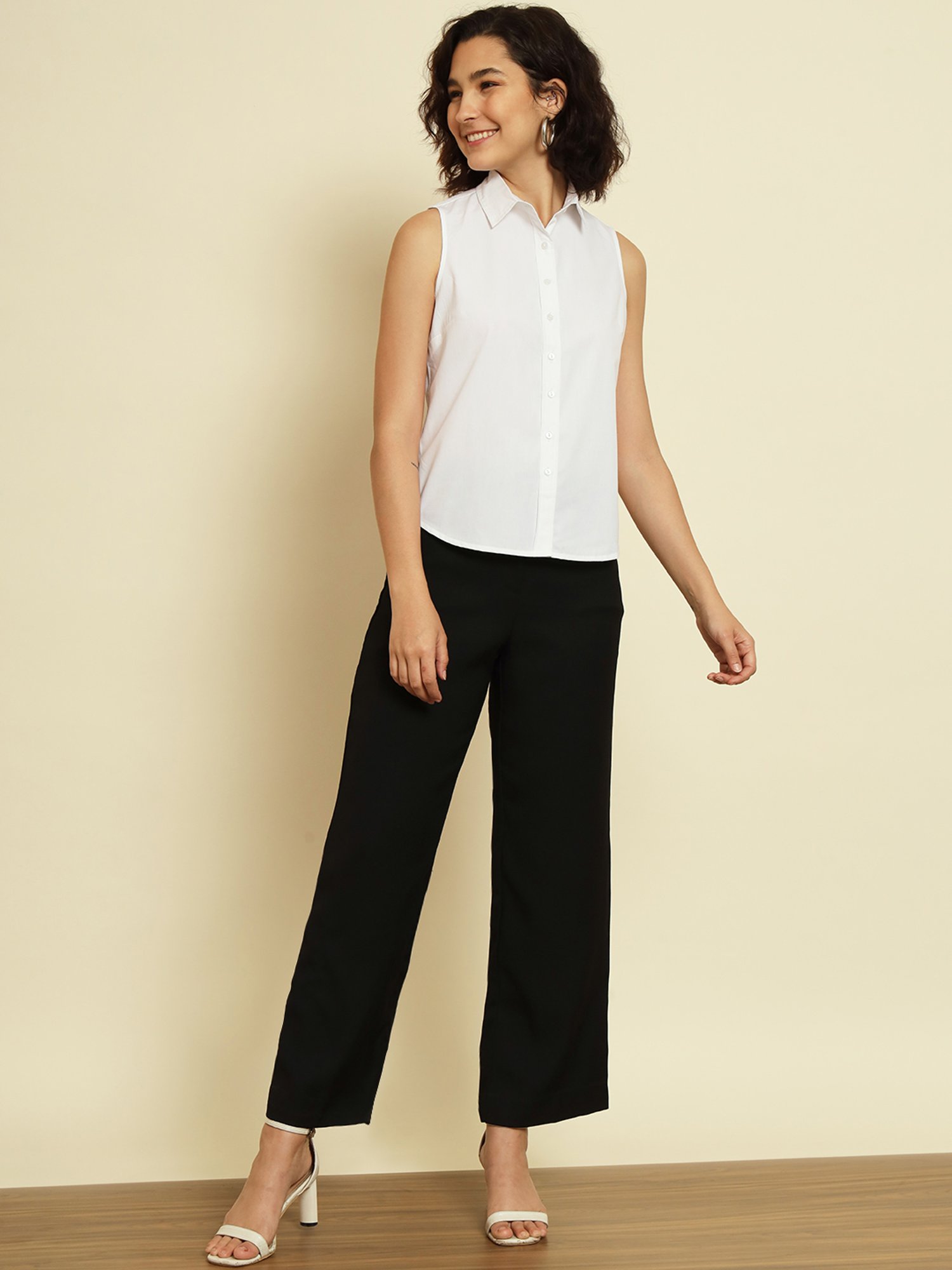 Trend Arrest White Regular Fit Shirt