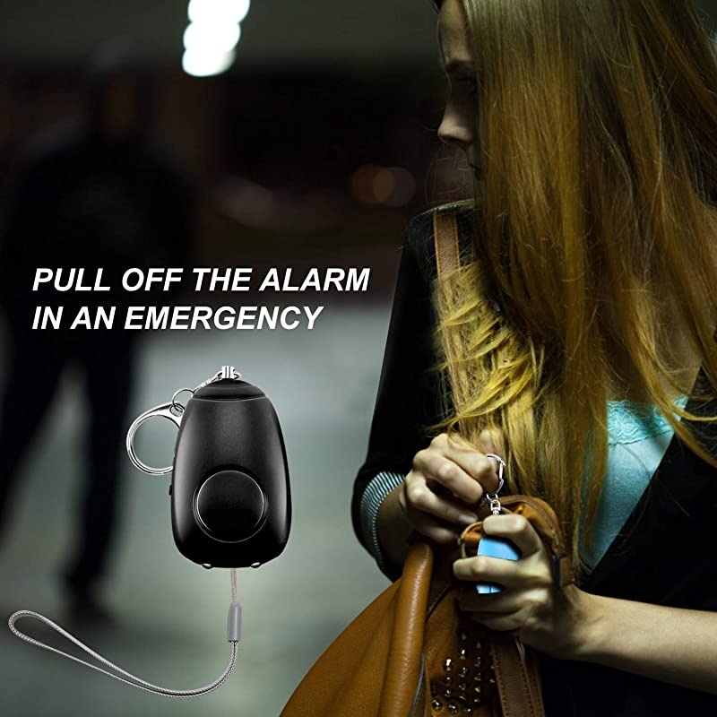 Sound Personal Alarm 5 Pack 130DB Siren Song Personal Security Alarm Keychain with LED Lights Emergency ty Self Defense for Women Kids Elderly