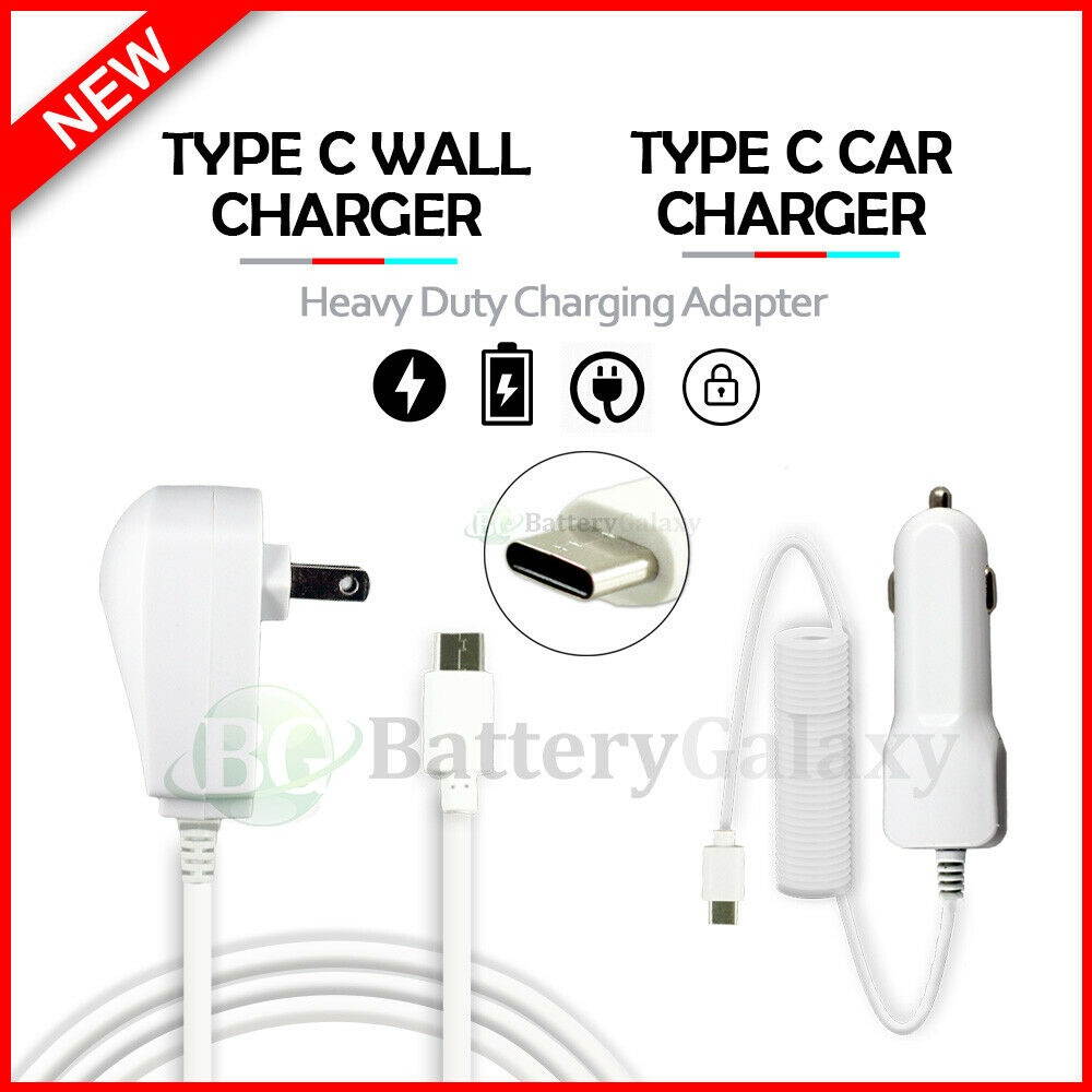 USB Type-C Wall+Car Charger for Android Phone Google Pixel 4 / 4A /5