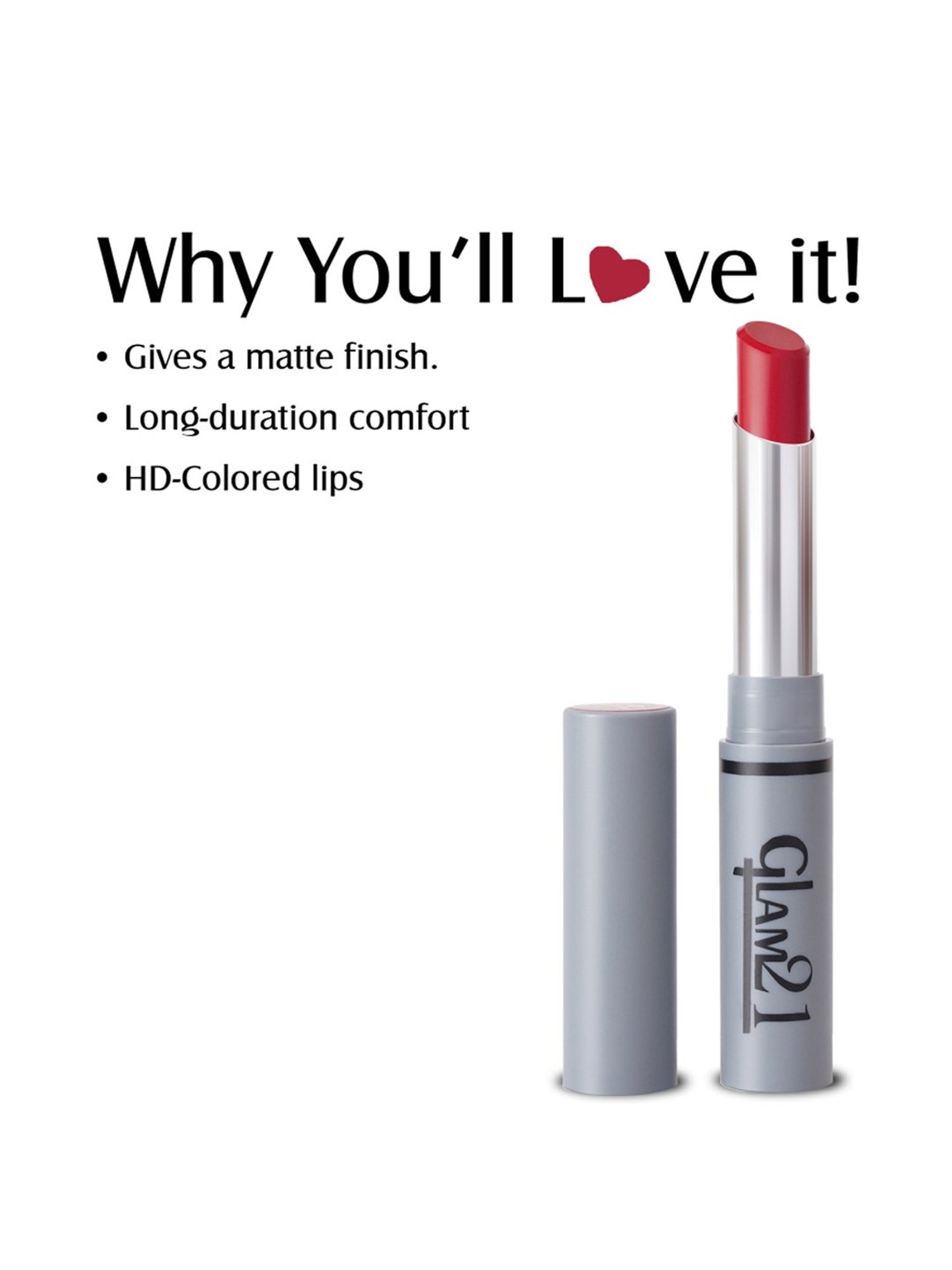 Glam21 Non Transfer Lipstick 04 Supper Maroon - 2.8 gm