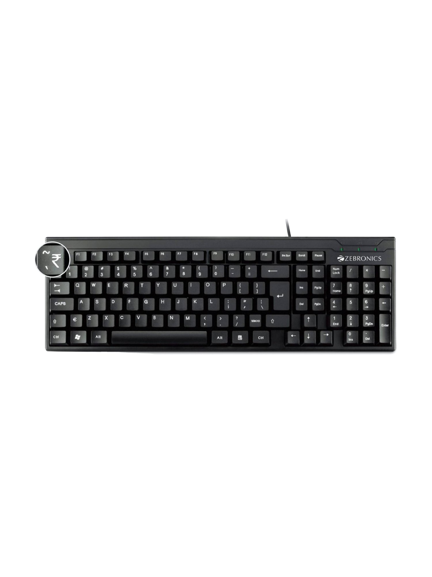 Zebronics ZEB-K35-ALEX Keyboard & Mouse Combo Set (Black)