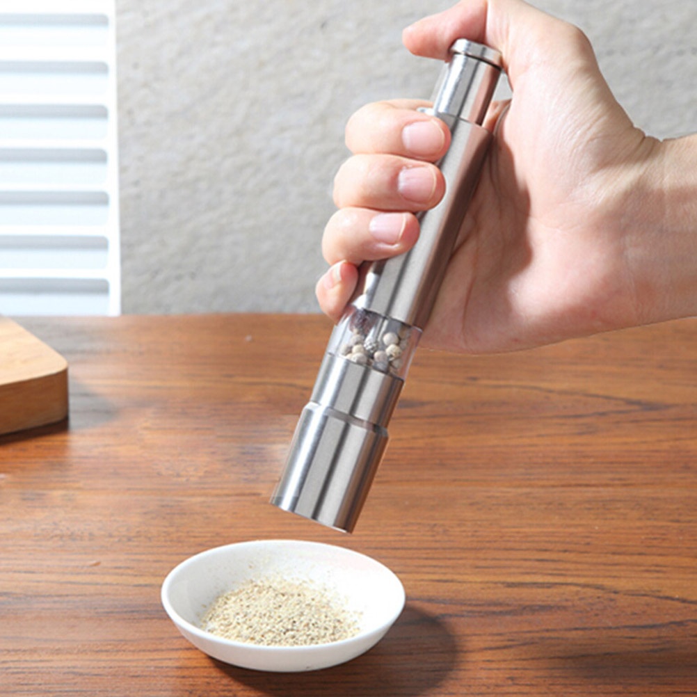Stainless Steel Pepper Grinder Mulit-functional Peppercorns Mill Pepper Cruchser Manual Grinder