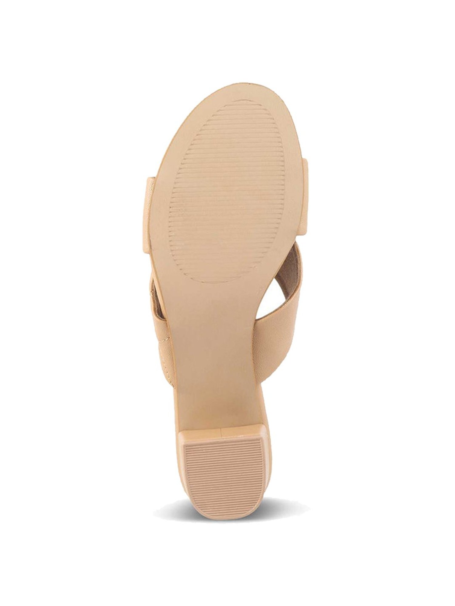 Tresmode Women's Beige Cross Strap Sandals