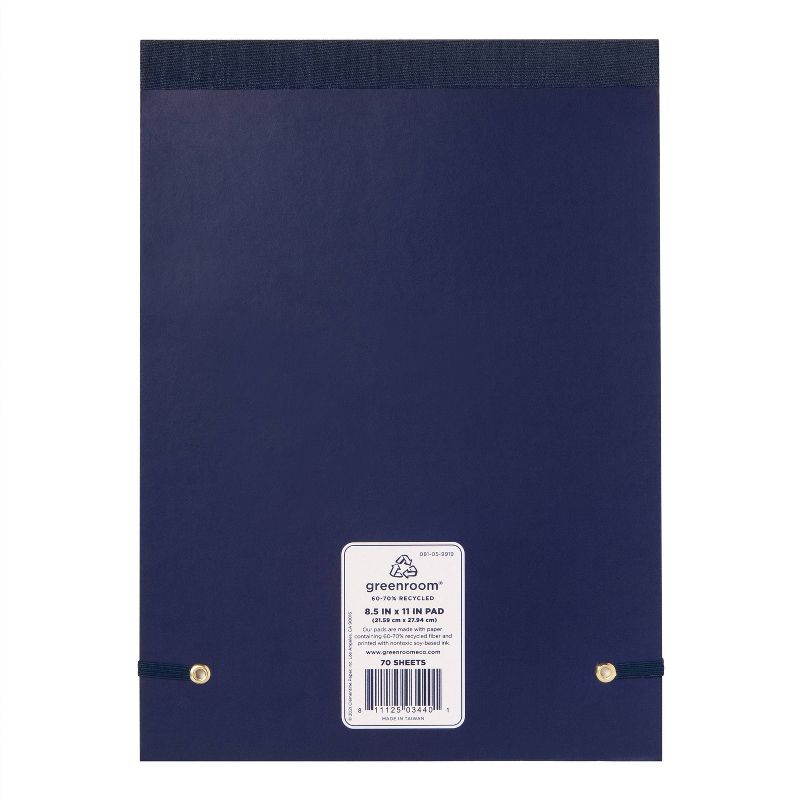 Legal Pad Letter Size Navy Floral - greenroom