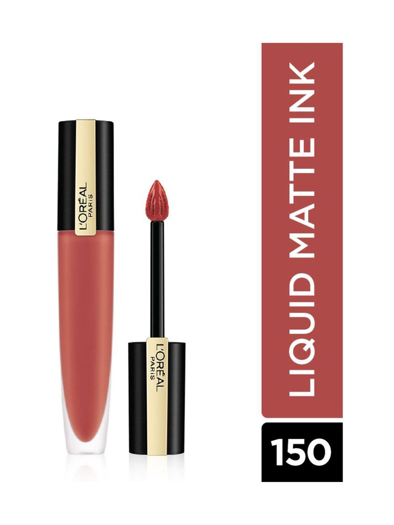L'Oreal Paris Rouge Signature Matte Liquid Lipstick - 150 I Dominate,7ml