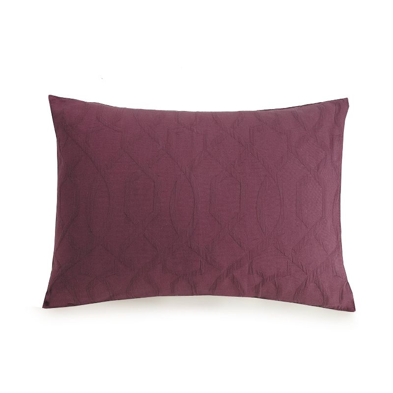 King 3pc Aubergine Matelasse Comforter Set Purple - Ayesha Curry