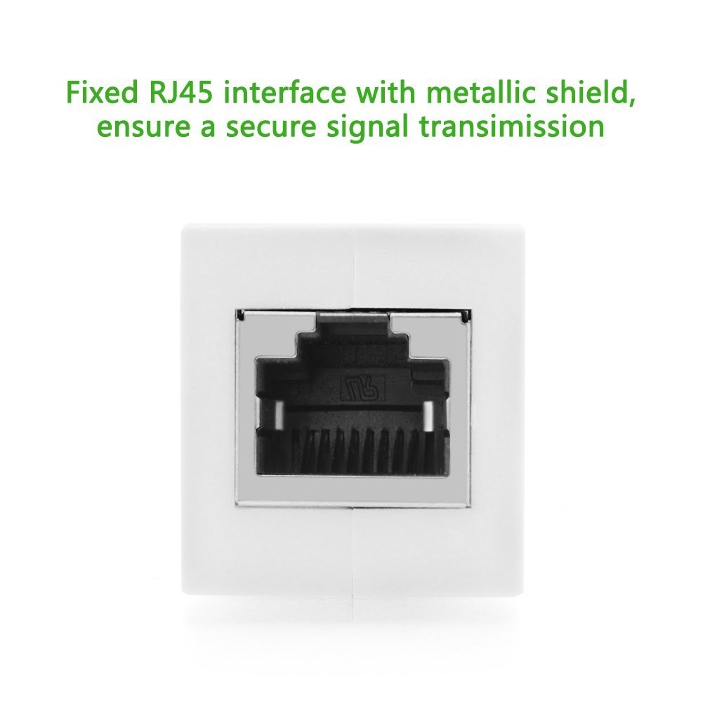 Ugreen (2 Pack) RJ45 Coupler In-Line Coupler Cat7/Cat6/Cat5e Ethernet Cable Extender Adapter Female to Female (White, 20311)