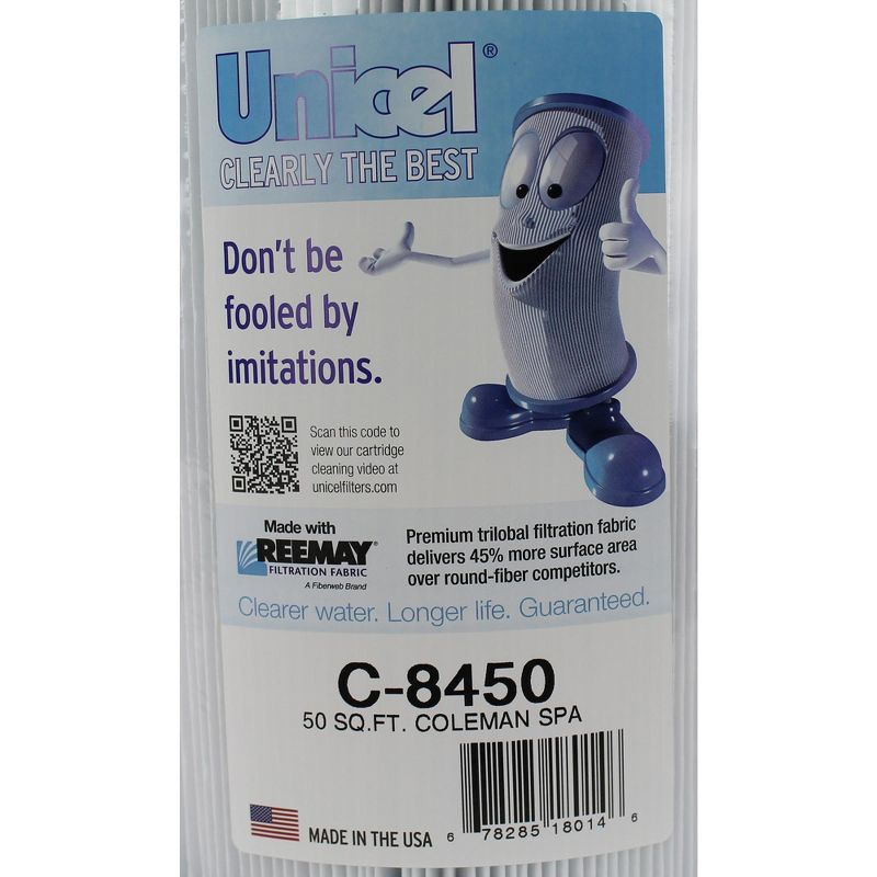 4) Unicel C-8450 Spa Replacement Cartridge Filters 50 Sq Ft Coleman/Maax PCS50N