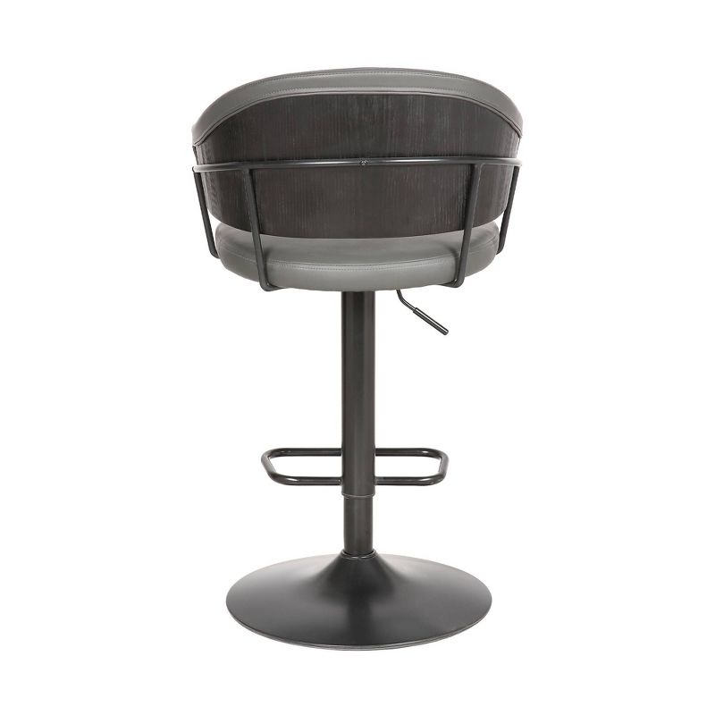 Brody Adjustable Swivel Barstool Gray - Armen Living
