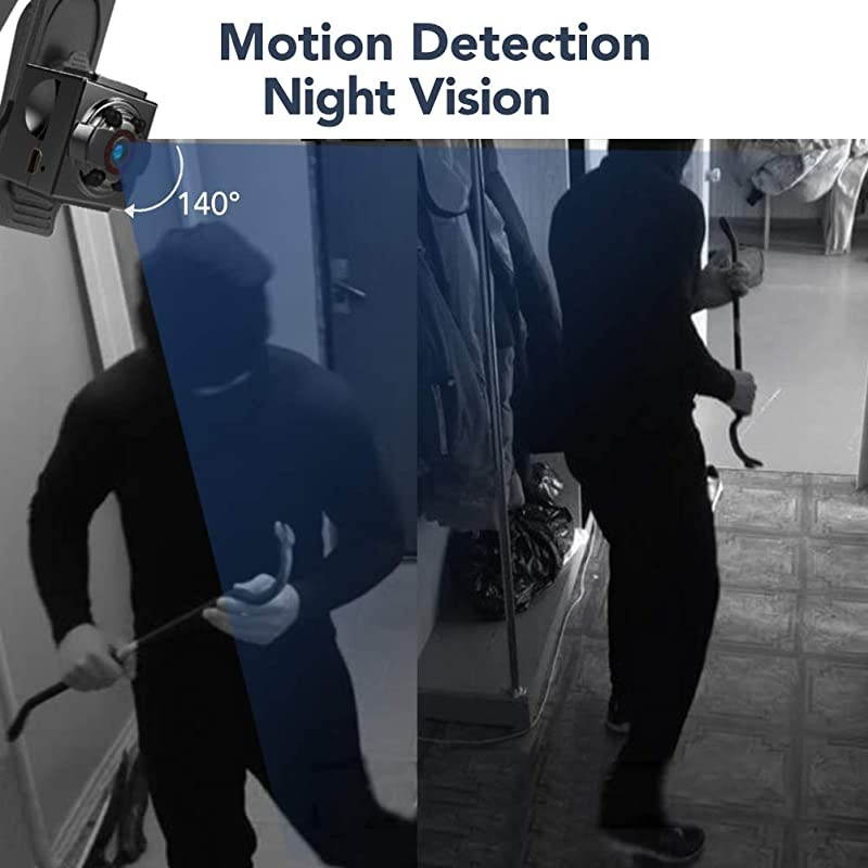 Mini Spy Camera 1080P Full HD Nanny Cam Night Vision amp Motion Activation for Indoor Outdoor Portable Secret Surveillance Covert Security Small Cameras