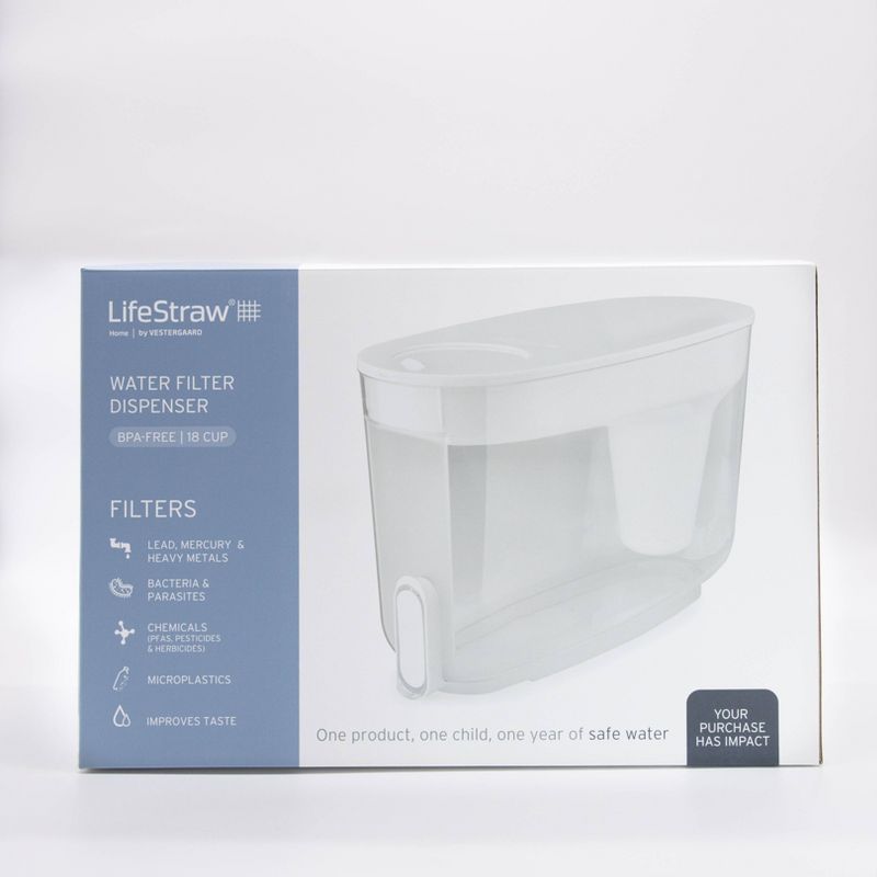 LifeStraw 18-Cup BPA-Free Home Water Filter Dispenser