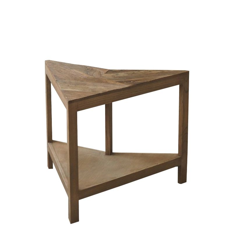 18" Burnham Home Designs James Corner Table Natural Elm - Boraam