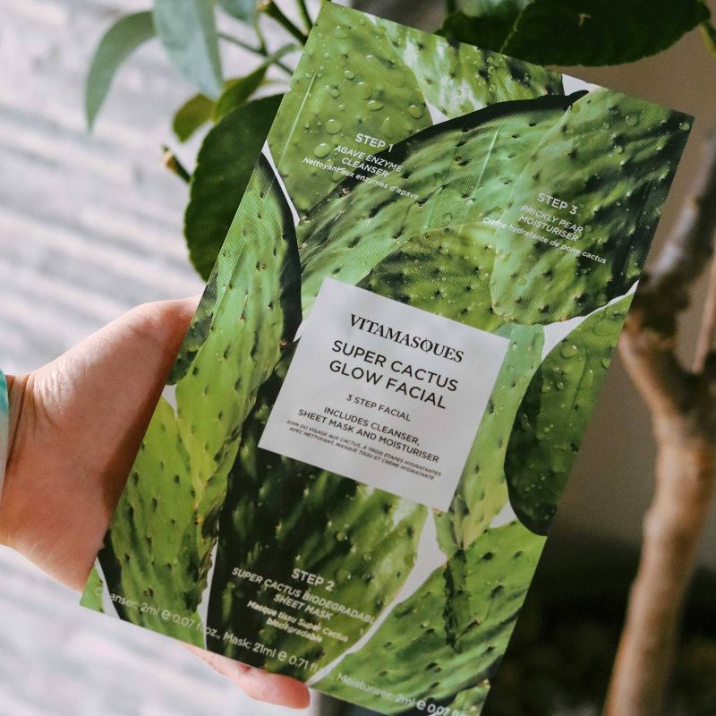 Vitamasques 3-Step Facial Mask - Cactus - 0.71 fl oz