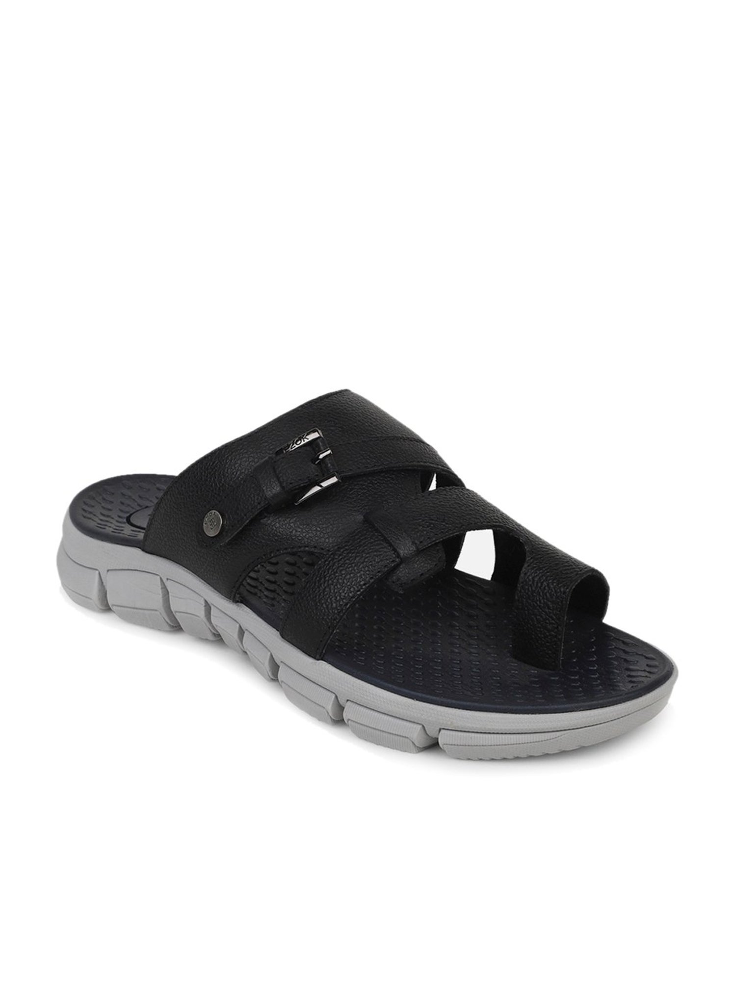 EZOK Men's Black Toe Ring Sandals