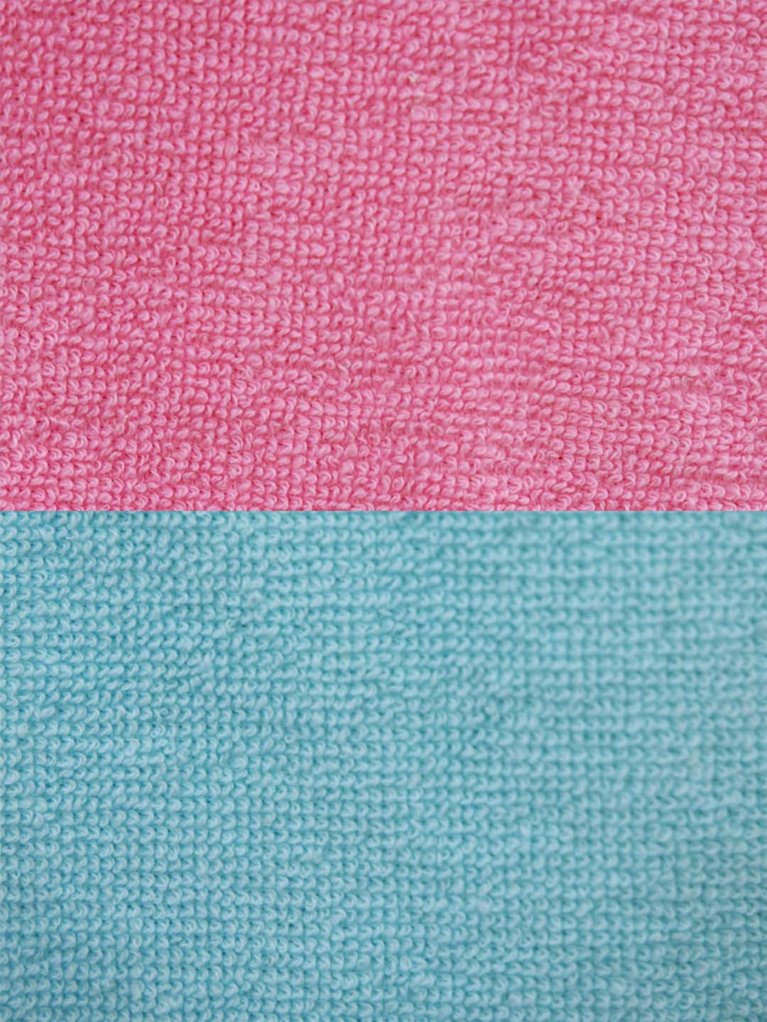 Ariana Aqua Blue & Pink Cotton 400 GSM Etereo Large Couple Bath Towel - Set of 2