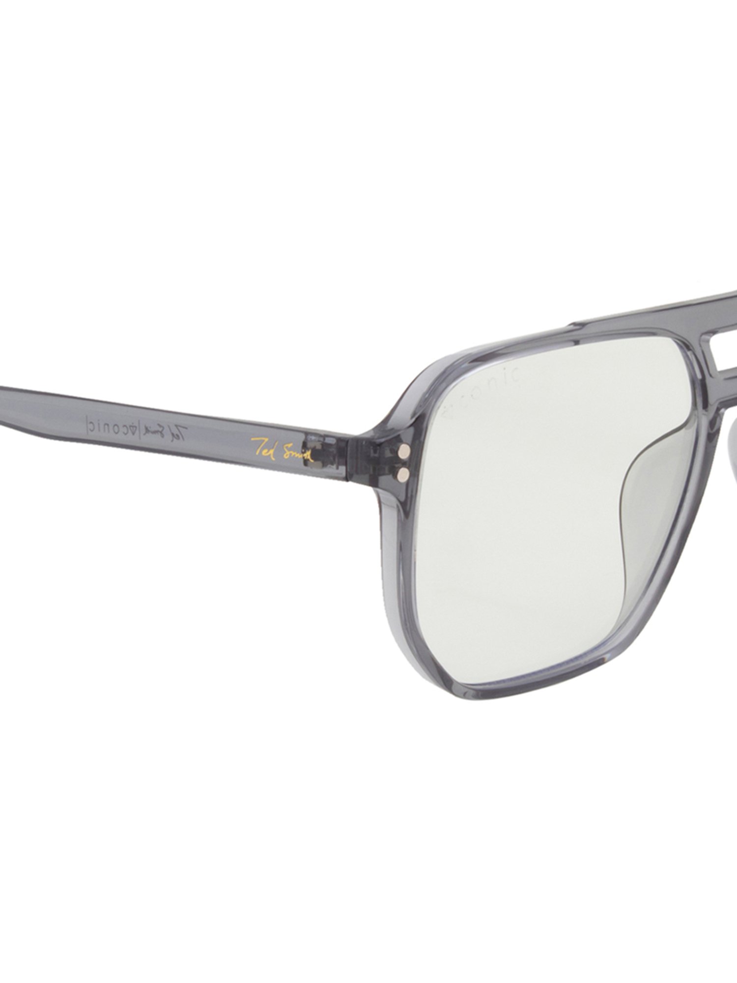 Ted Smith Transparent Aviator Polarized Unisex Sunglasses