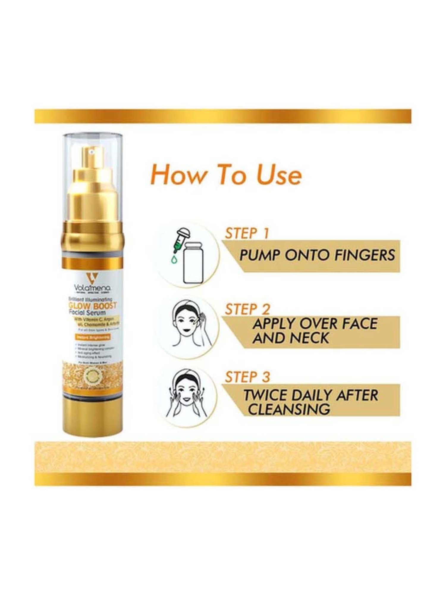 Volamena Brilliant Illuminating Glow Boost Facial Serum - 50 ml