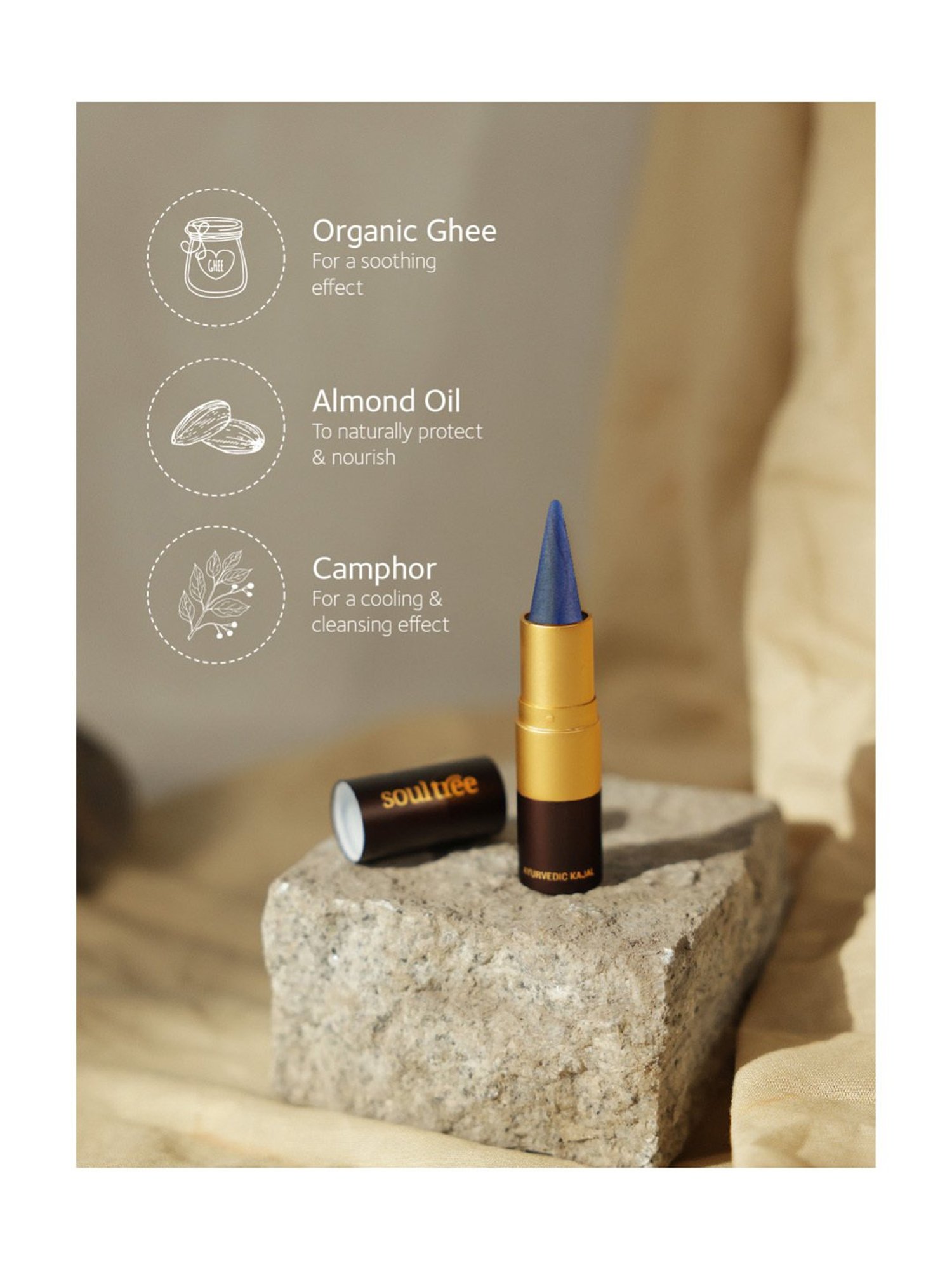 Matt Look Single Stroke Super Glide Eyeliner Kohl Kajal Bottle Green - 1.3 gm