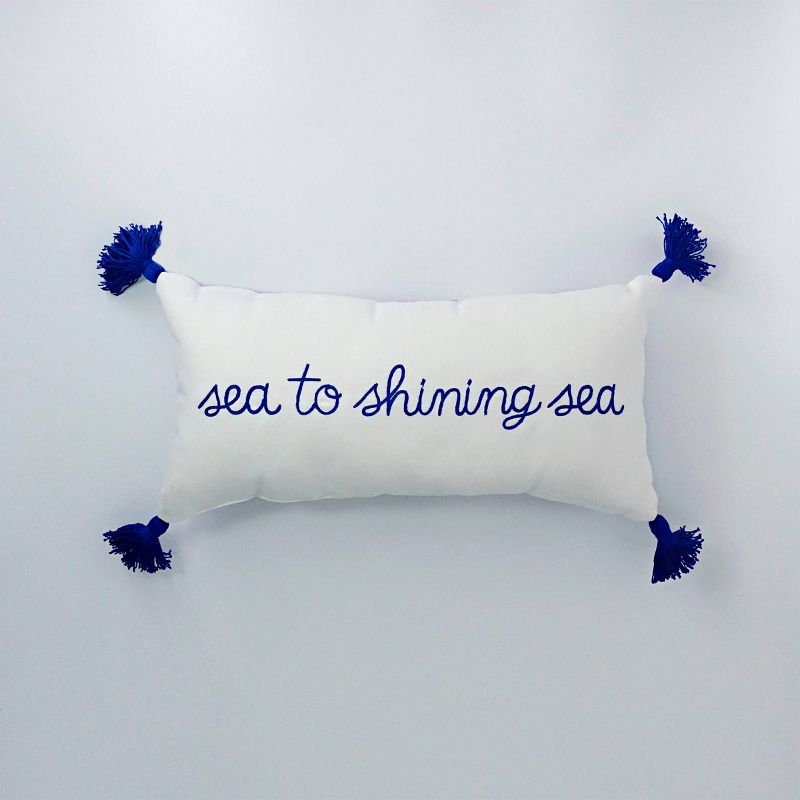 2ct Decor Pillows Star/Sea to Shining Sea - Bullseye's Playground™