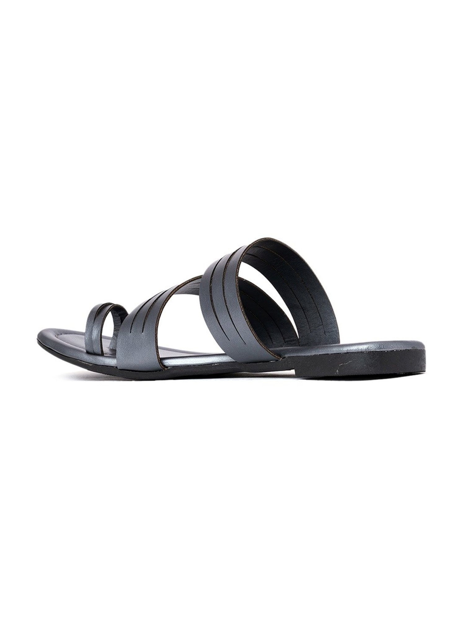 Khadim Women's Grey Toe Ring Sandals