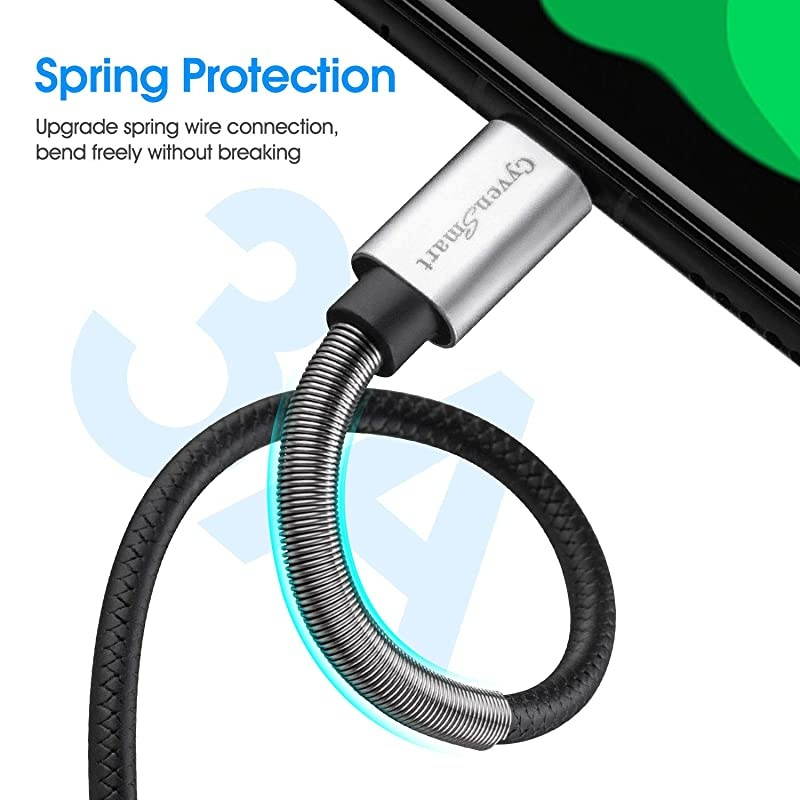 3 Pack 6ft] Compatible with Samsung Galaxy S10 S9 S8 Plus Cord Charger(3A Fast Charging), TPE USB C Cable,USB A to Type C Replacement for Samsung A10/A20/A51/Note 9/8,LG V50 V40 G8 G7