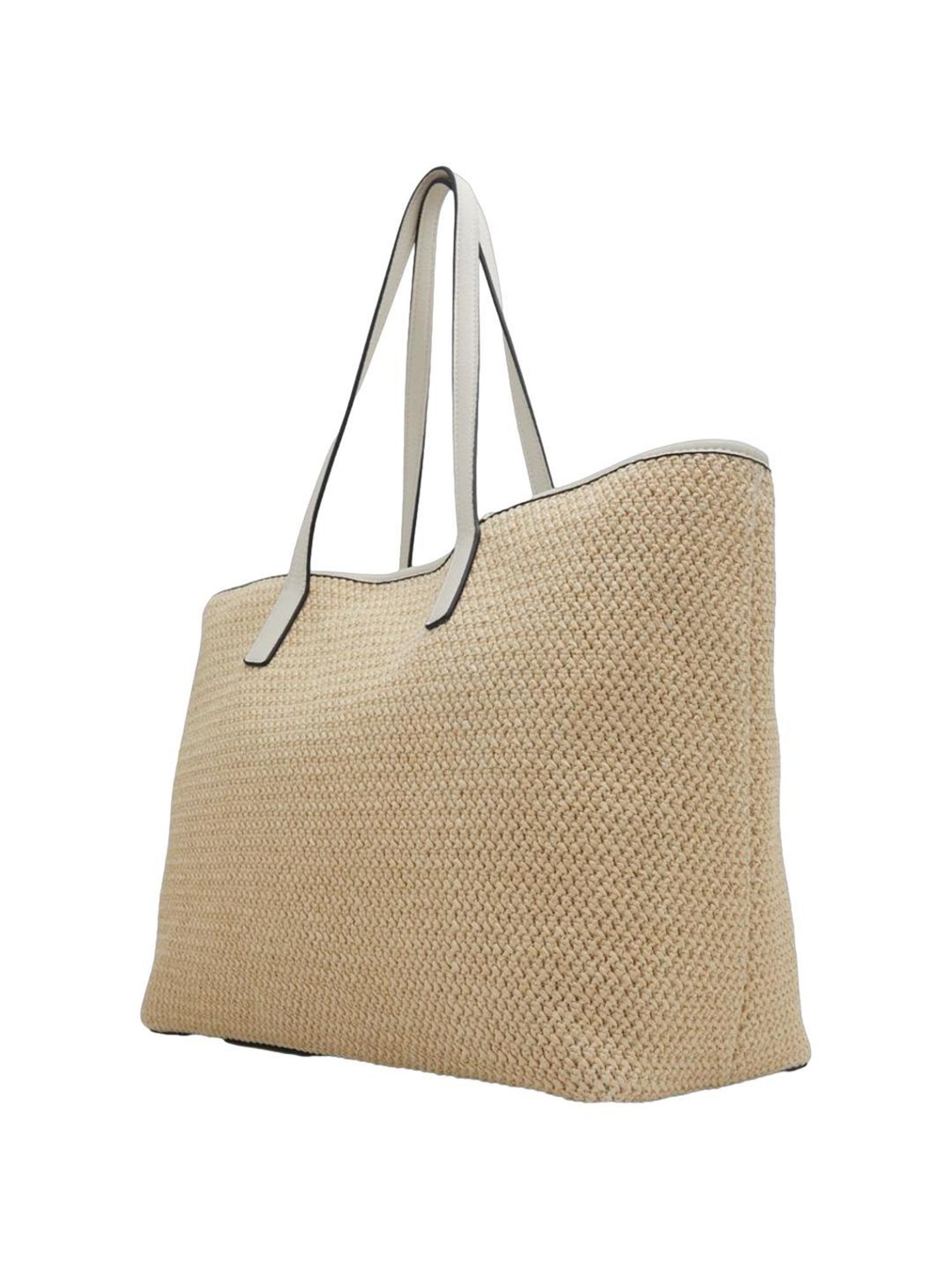 Call It Spring Beige Textured Tote Handbag With pouch