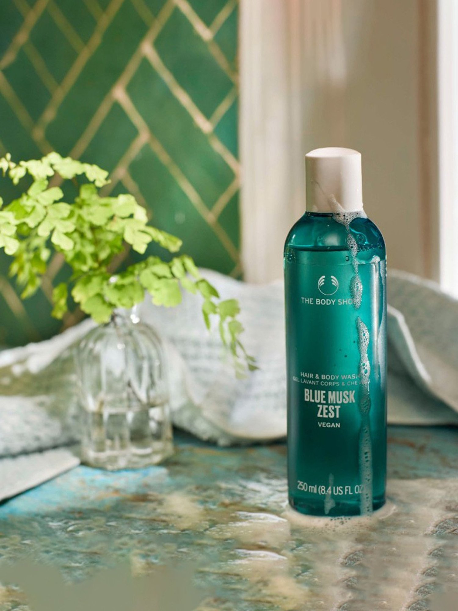 The Body Shop Blue Musk Zest Hair & Body Wash - 250 ml