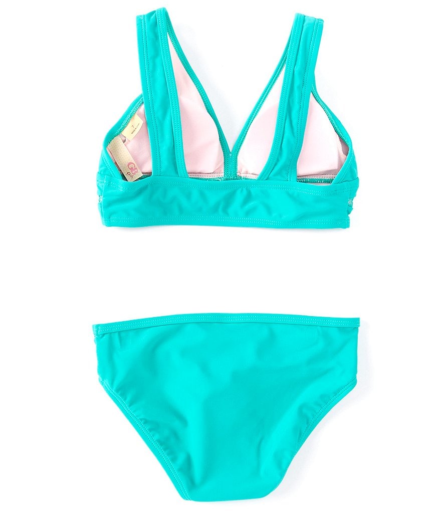 Flapdoodles Big Girls 7-10 Rainbow Tankini & Skirted Two-Piece Swimsuit