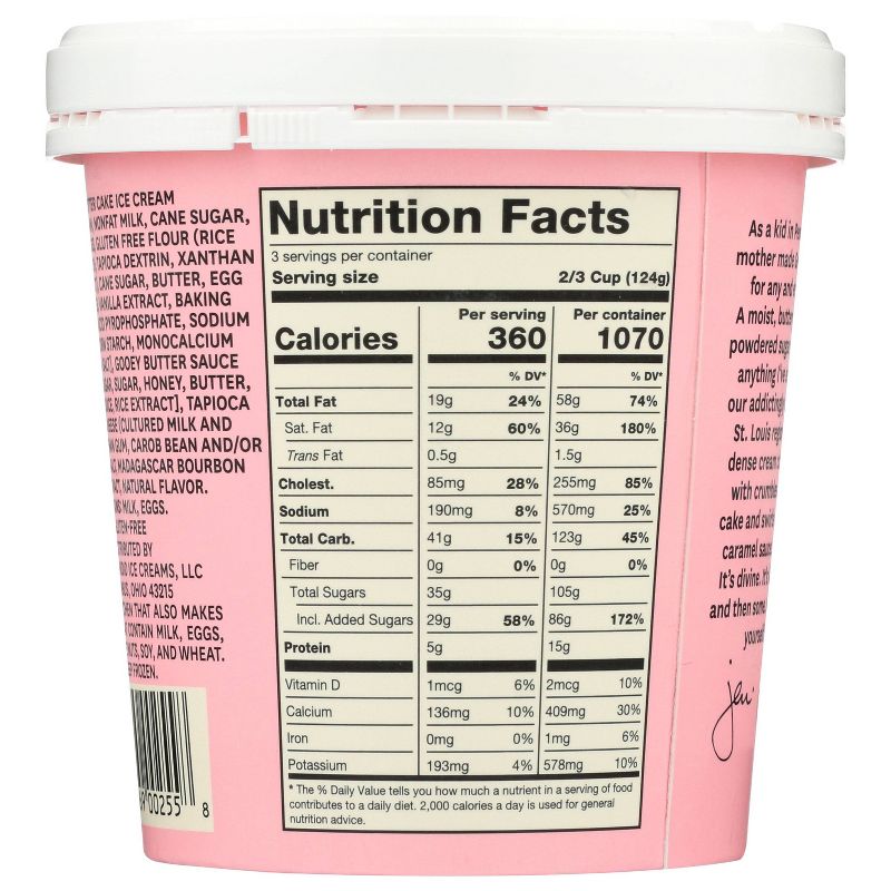 Jeni's Gooey Butter Cake Ice Cream - 16oz