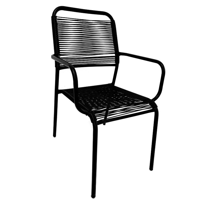 Silas Stack Chair - Black - Haven Way
