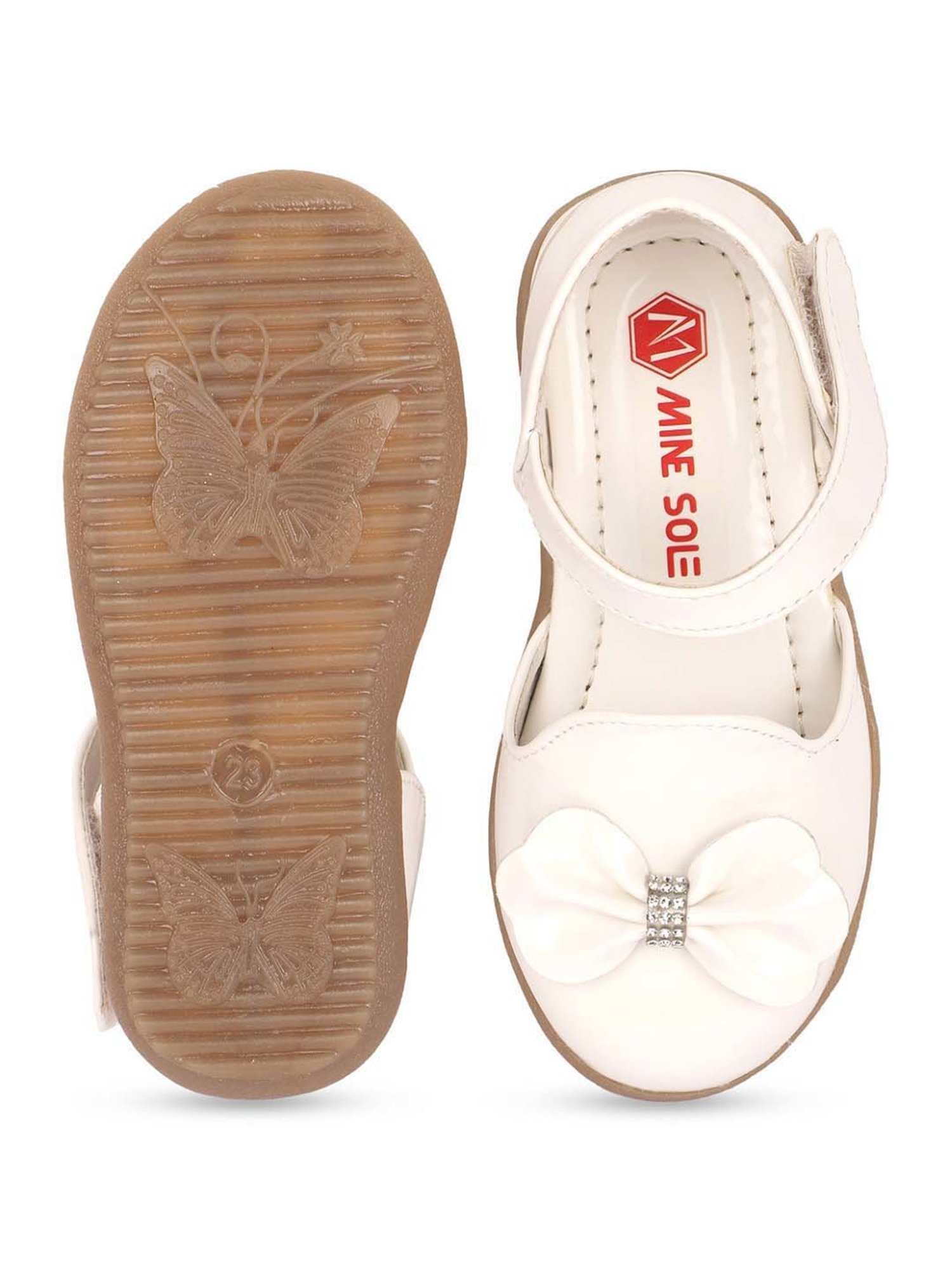 Minesole Kids Milky White Casual Sandals