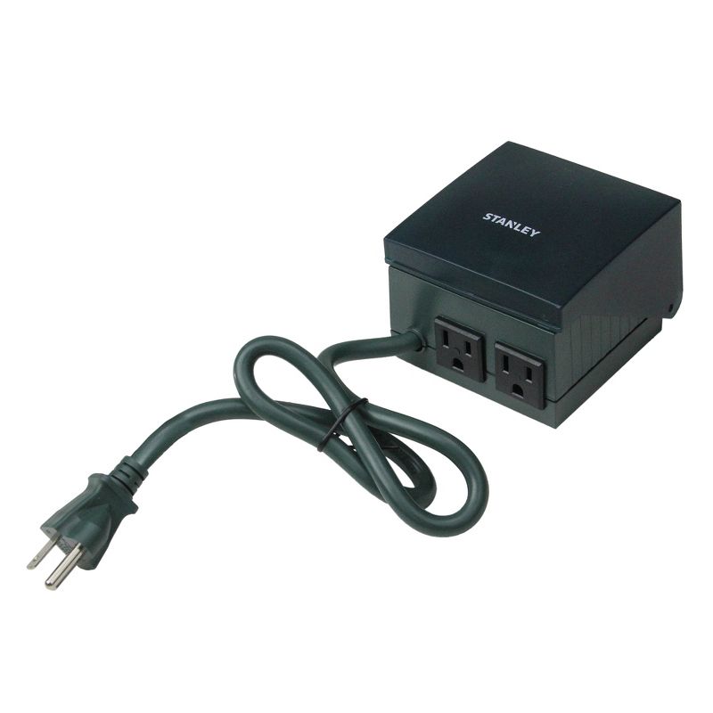 Stanley Stanley TimerMax Grounded 2-Outlet Outdoor Pro Digital 7-Day Timer with Dual Backup Battery