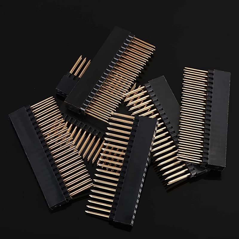 x 0 40 Pin Extra Tall Female 01 Inch Pitch Stacking Header Compatible with Raspberry Pi A+B+Pi Pi 3 Extra Tall Header Pack of 8