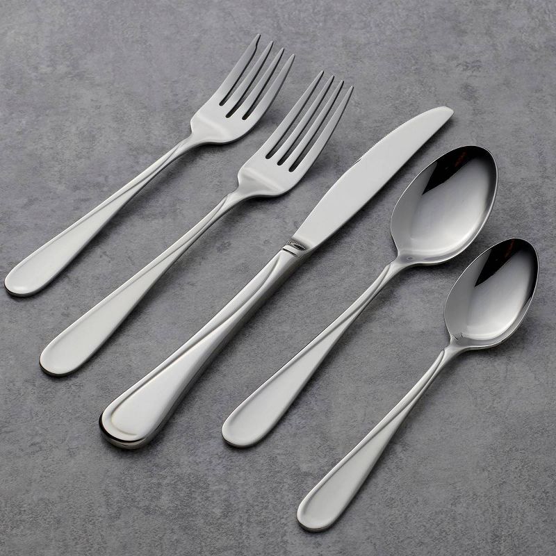 45pc Stainless Steel Flight Everyday Silverware Set - Oneida