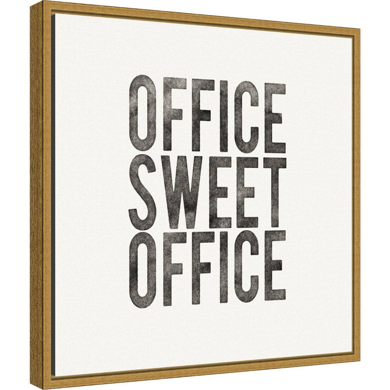 16" x 16" Work from Home I by Wild Apple Portfolio Framed Wall Canvas - Amanti Art