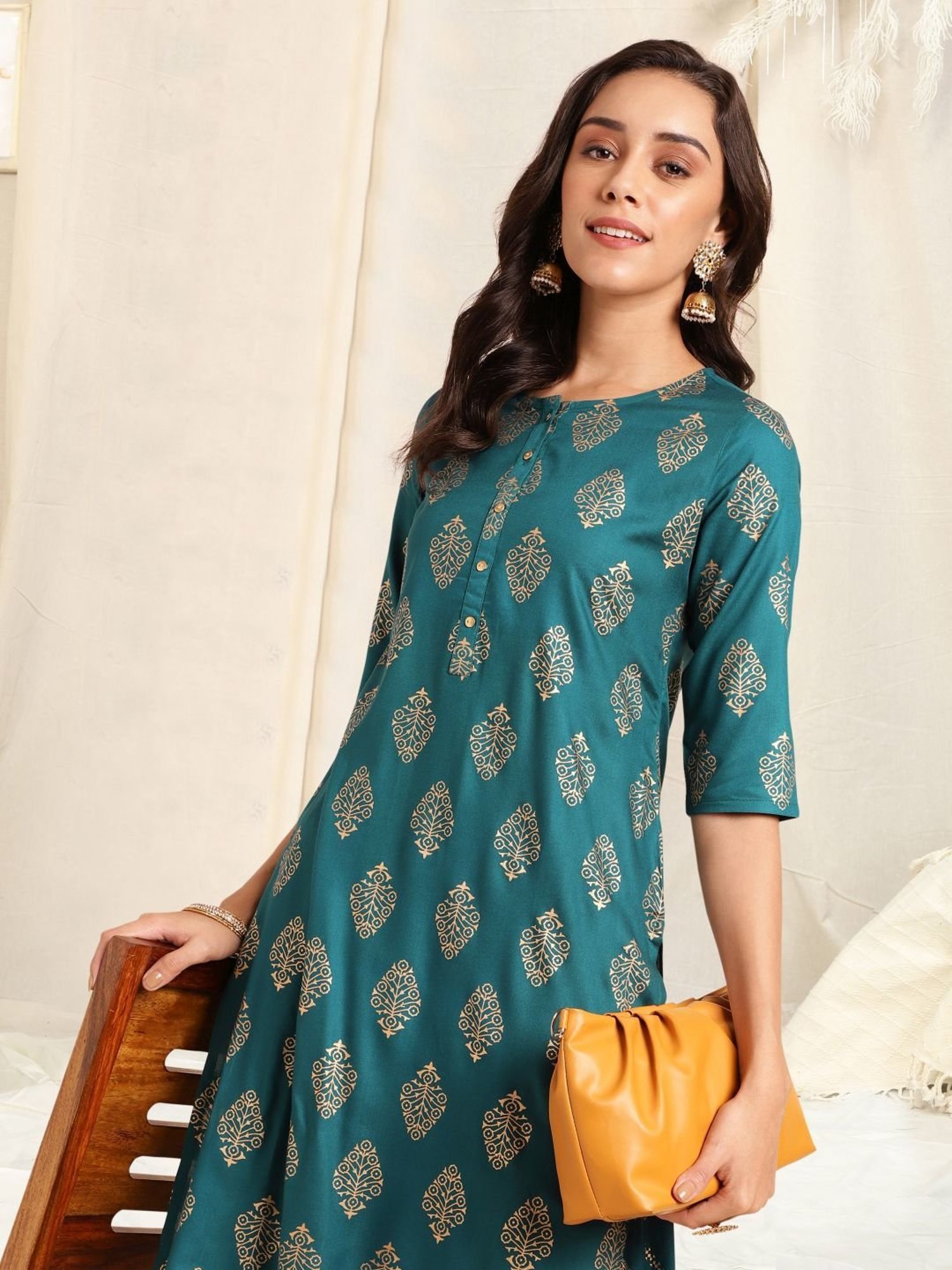 MIRCHI FASHION Blue Printed Kurta Salwar Set