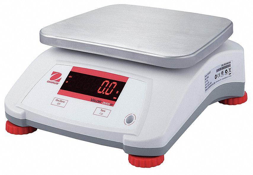 OHAUS V22PWE15T Food Processing Scale, 0.0005kg/0.001 lb., Scale Display: LED