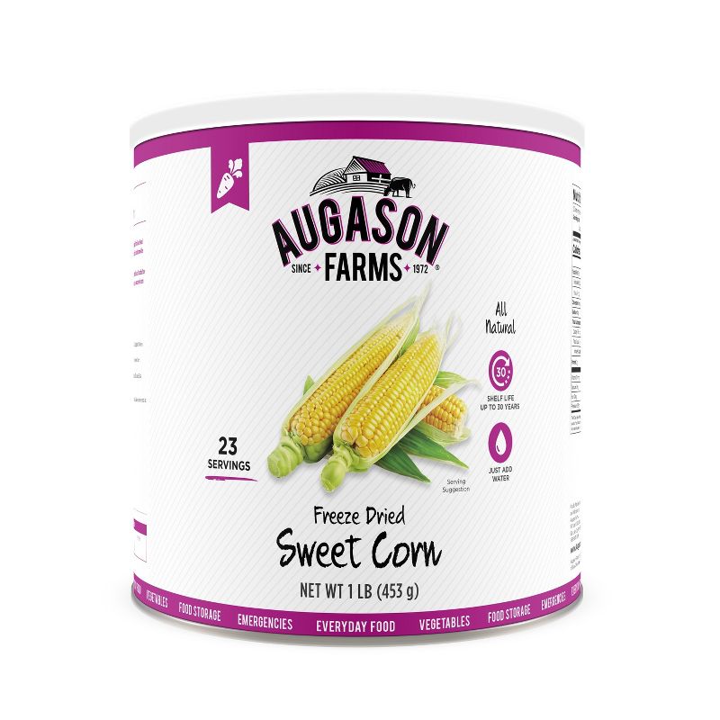 Augason Farms Freeze Dried Sweet Corn - 16oz