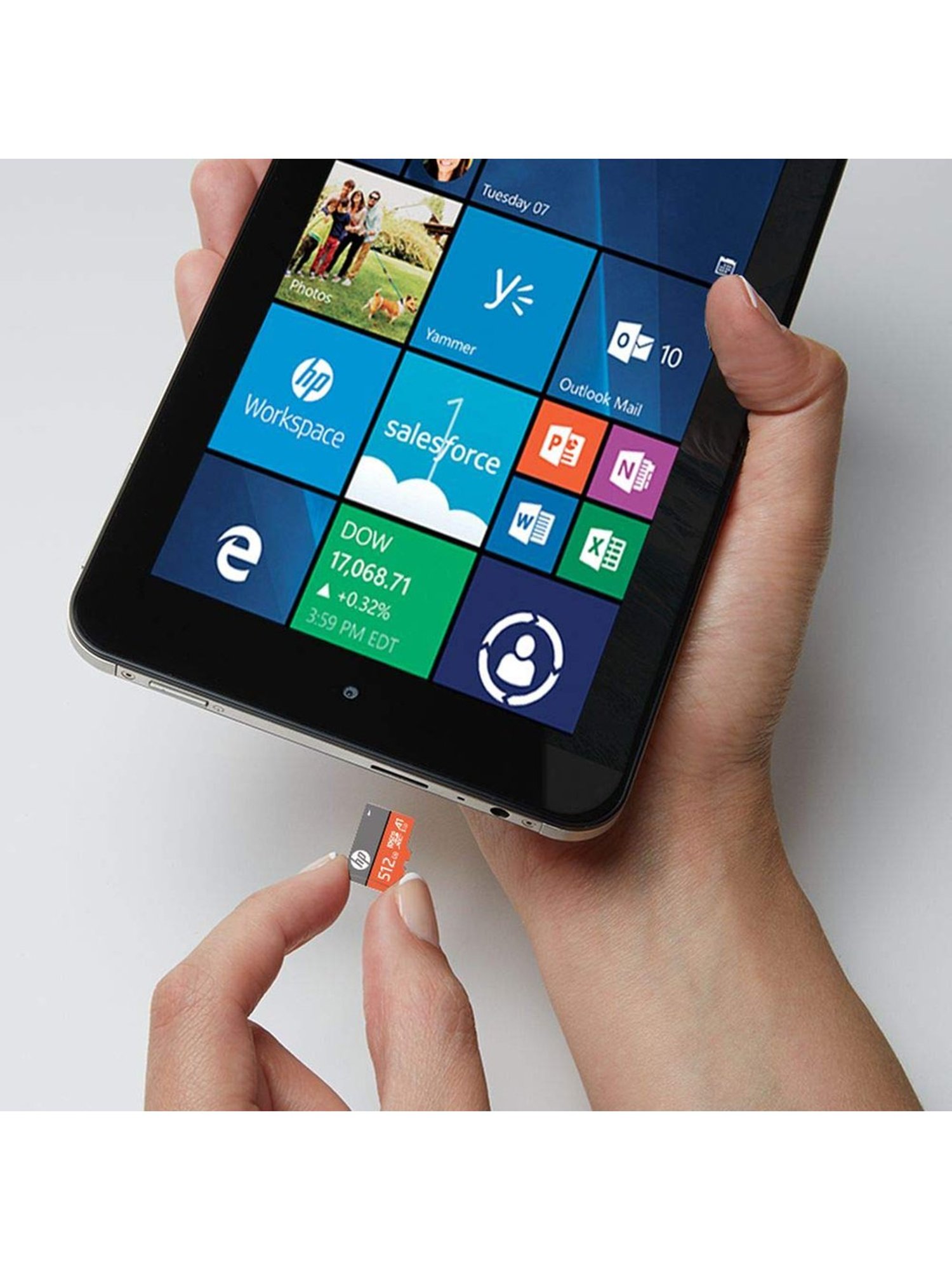 HP U3 A1 512GB Micro SD Memory Card (Orange/Dark Grey)