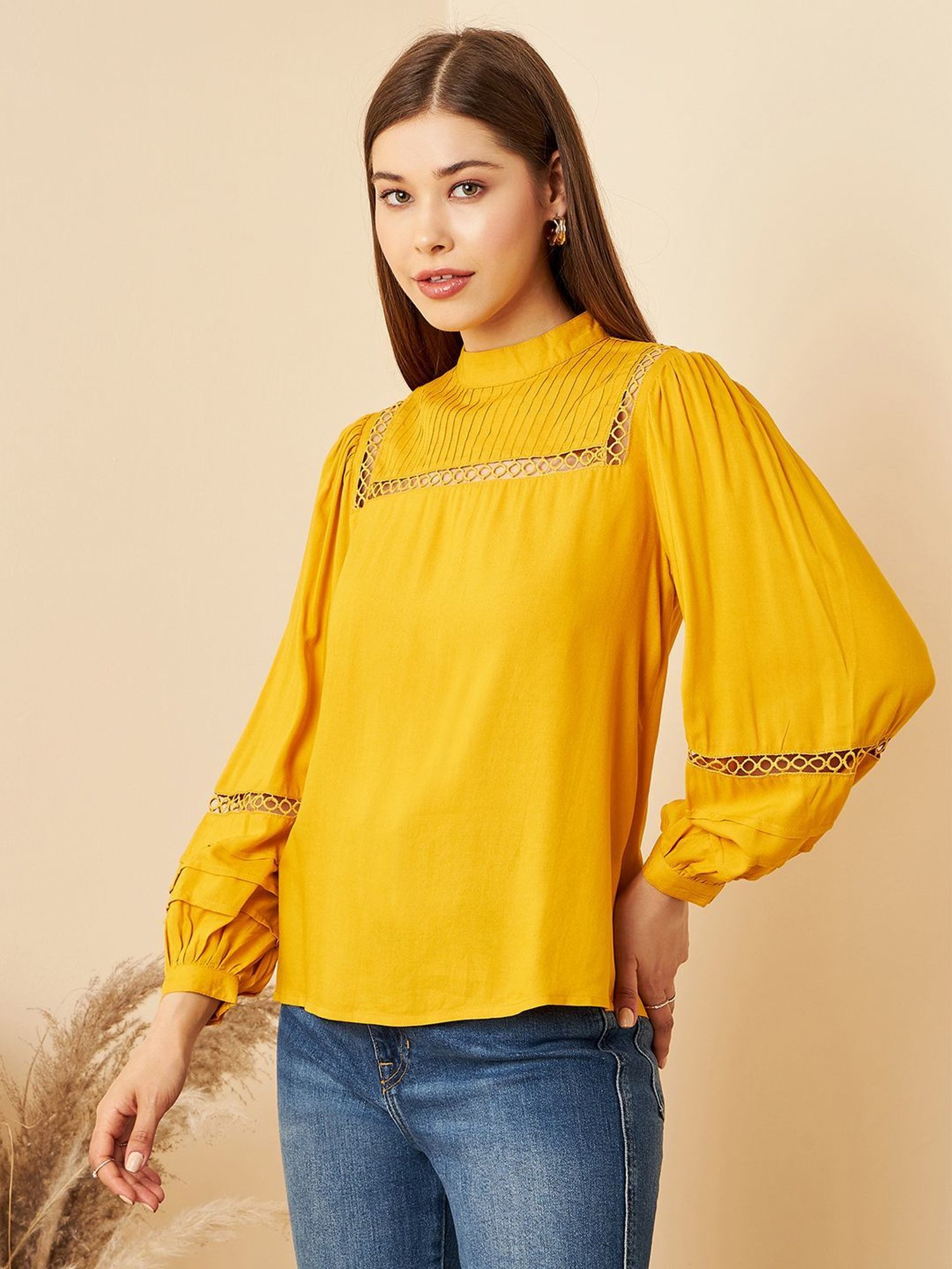 Rare Mustard Full Sleeves Top